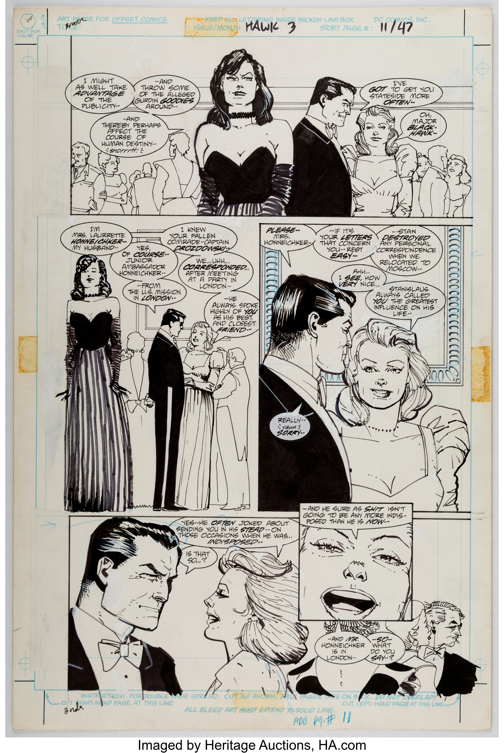 Howard Chaykin Blackhawk #3 Story Page 11 Original Art (DC, | Lot ...