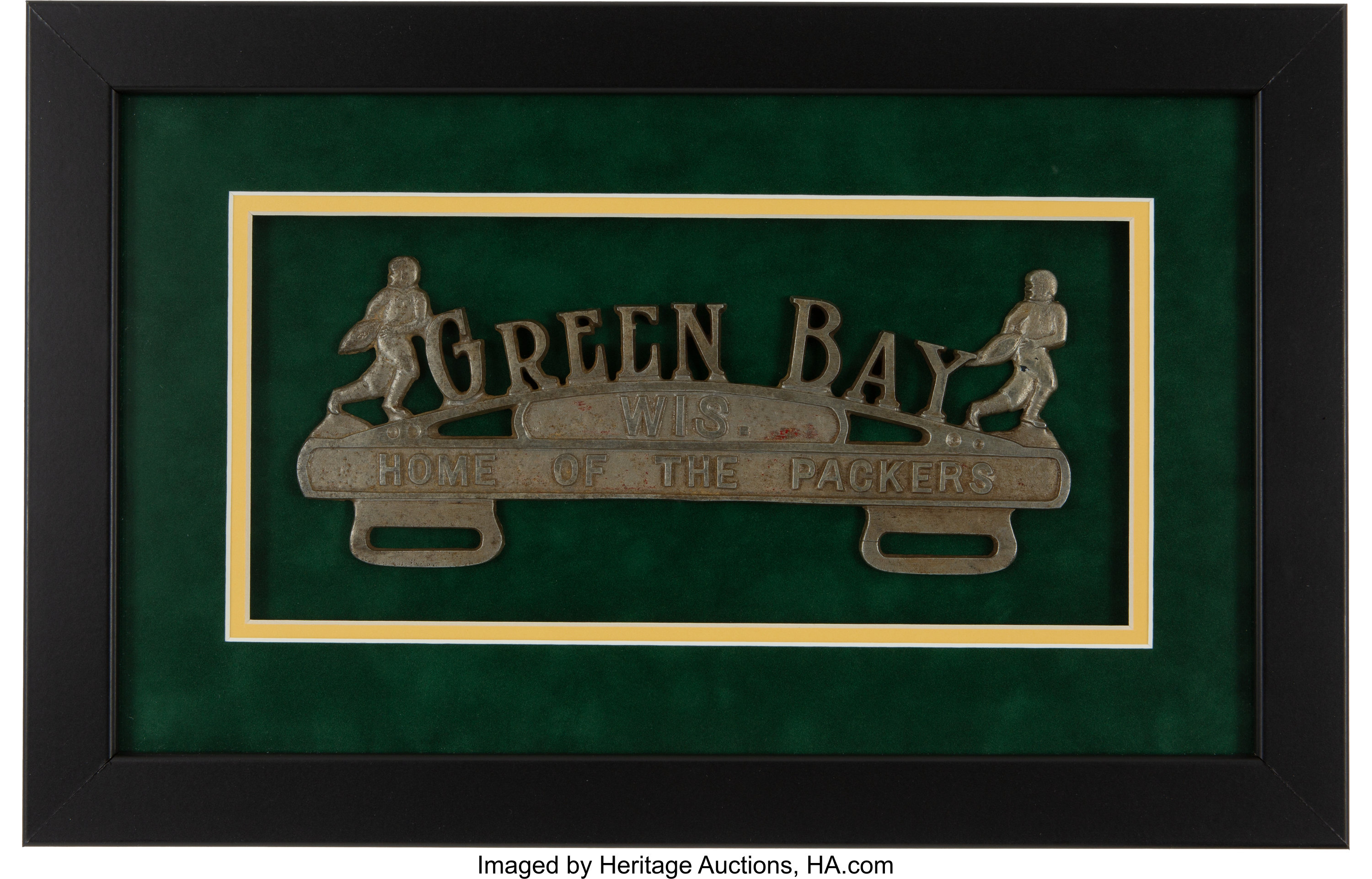 1930 S Green Bay Packers Decorative License Plate Display