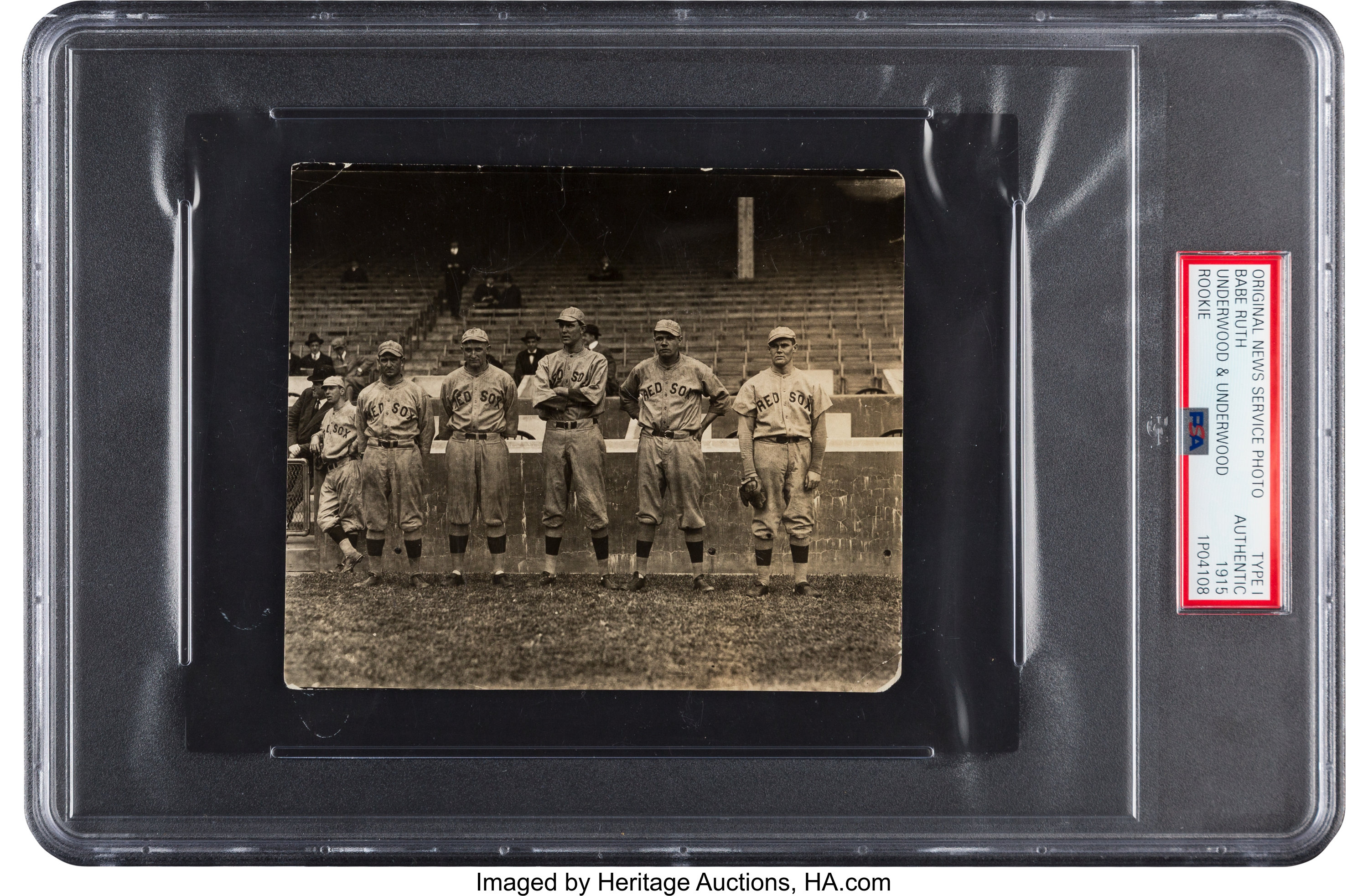 1915 Red Sox Pitching Staff with Babe Ruth