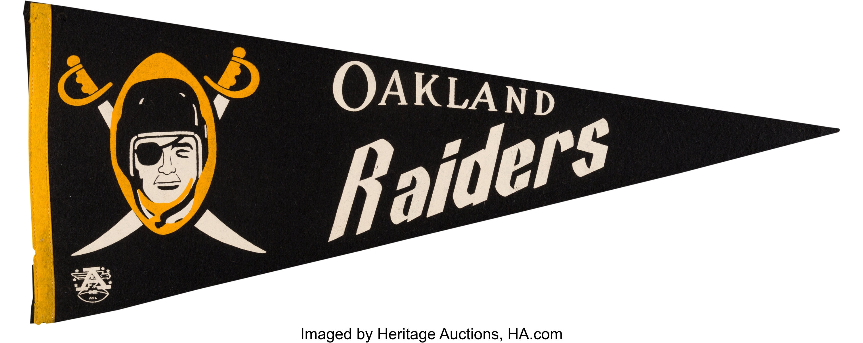 1960-62 Oakland Raiders American Football League Pennant