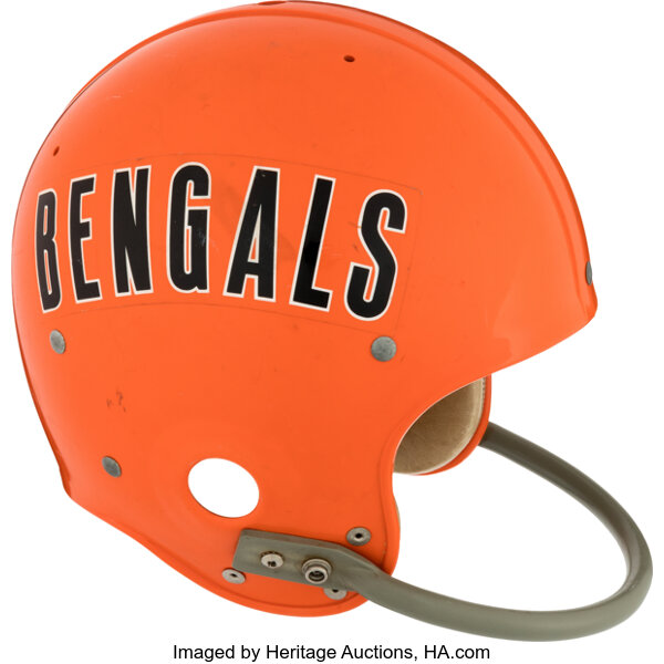 1970's Chris Bahr Game Worn Cincinnati Bengals Helmet. Football