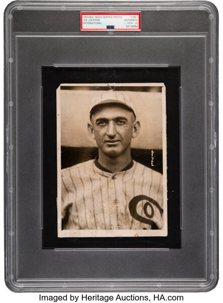 1919 Shoeless Joe Jackson Original News Photograph by Paul