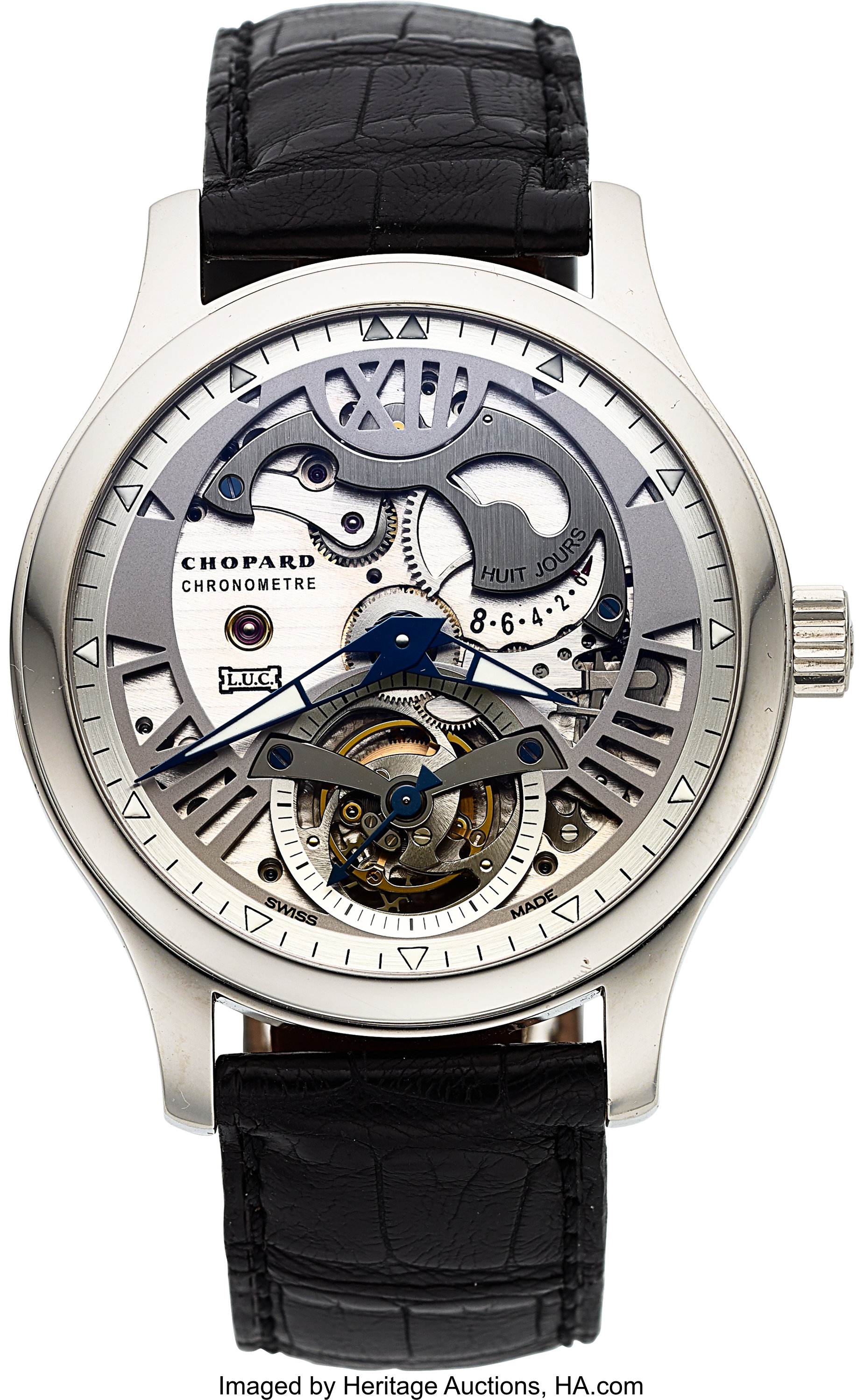 Chopard L.U.C 8 Day Power Reserve Limited Edition Men's Watch 16/1874 For  Sale at 1stDibs