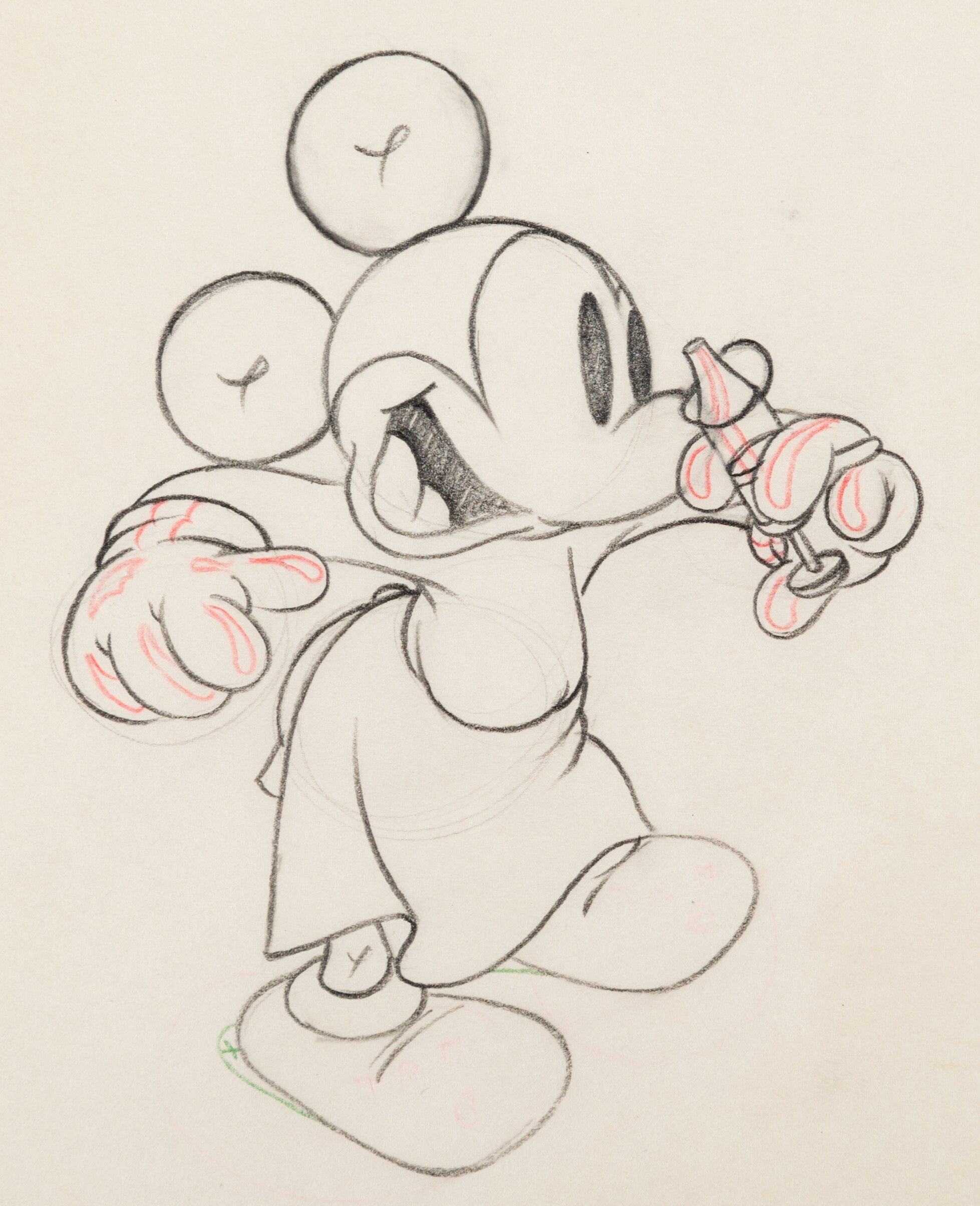 The Worm Turns Mickey Mouse Animation Drawing (Walt Disney, 1937 ...