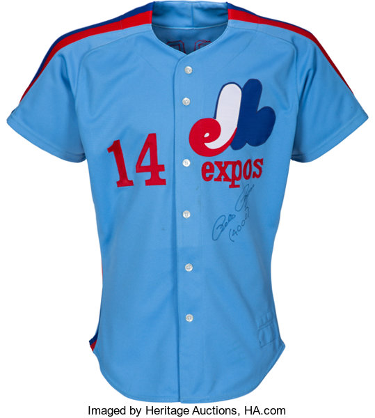 Lot Detail - 1984 Pete Rose Montreal Expos Game Worn BP Jersey (MEARS LOA)