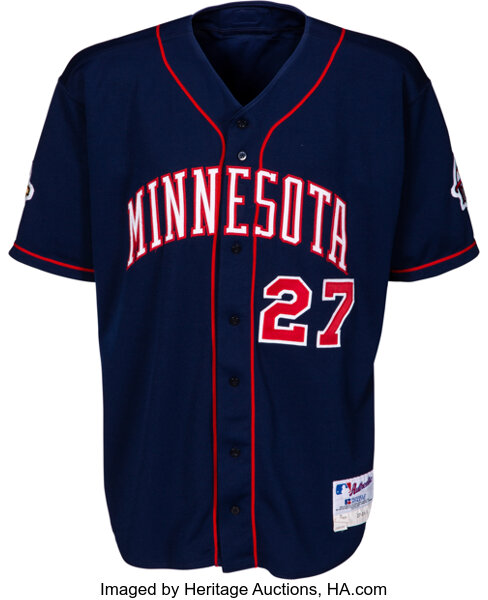 Lot Detail - 2000 David Ortiz Game Used & Signed Minnesota Twins Road Jersey  (Sports Investors Authentication & JSA)