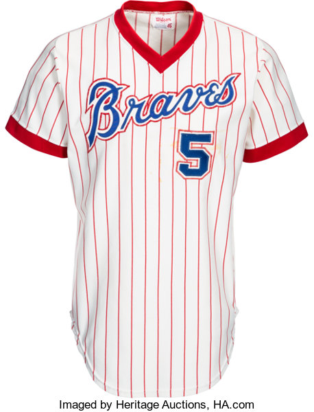 atlanta braves red jersey with stars