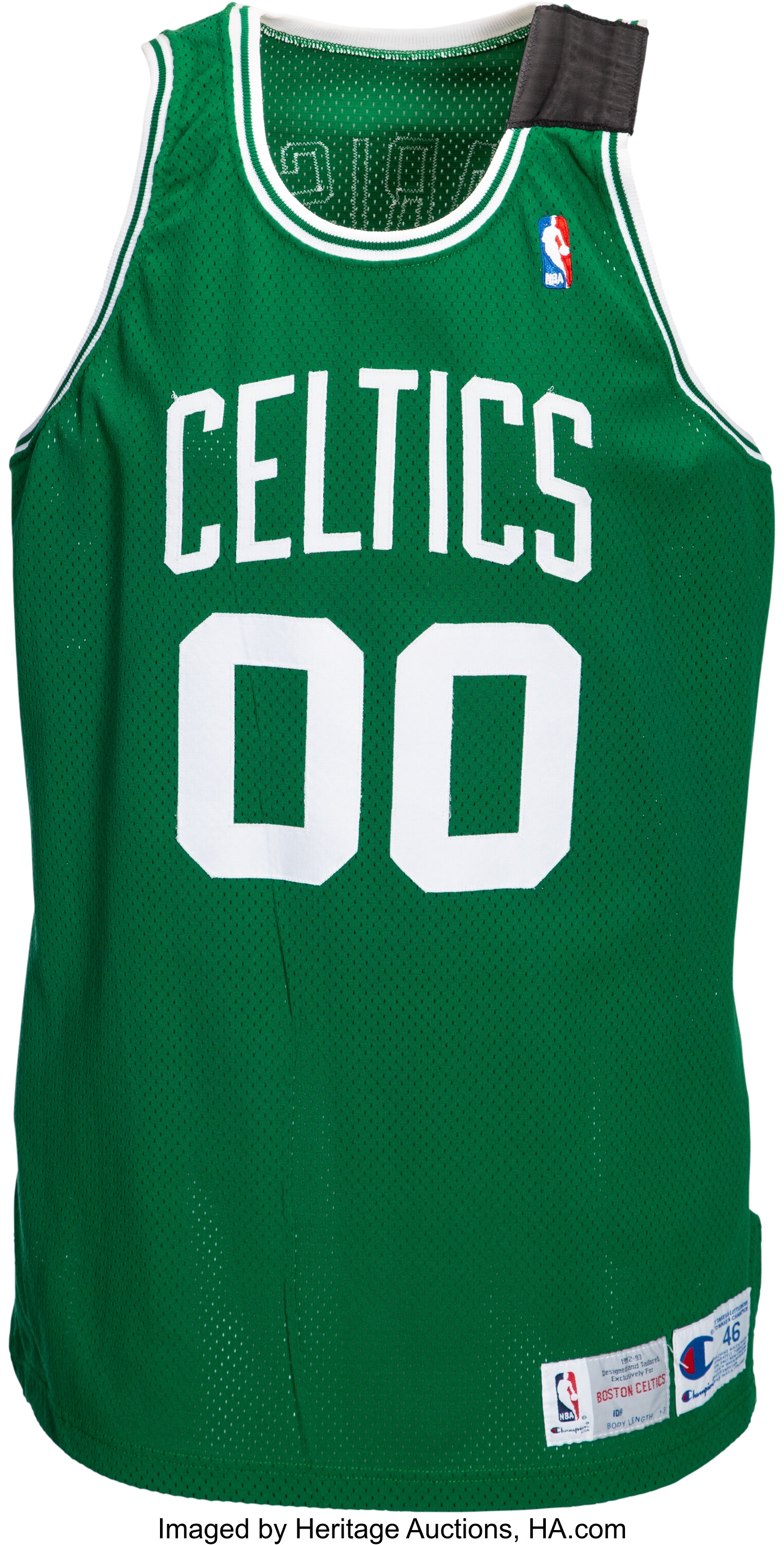 1992 93 Robert Parish Game Worn Boston Celtics Jersey With Johnny Lot 53649 Heritage Auctions