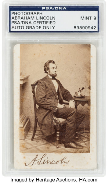 SIGNED CARTE-DE-VISITE PHOTOGRAPH