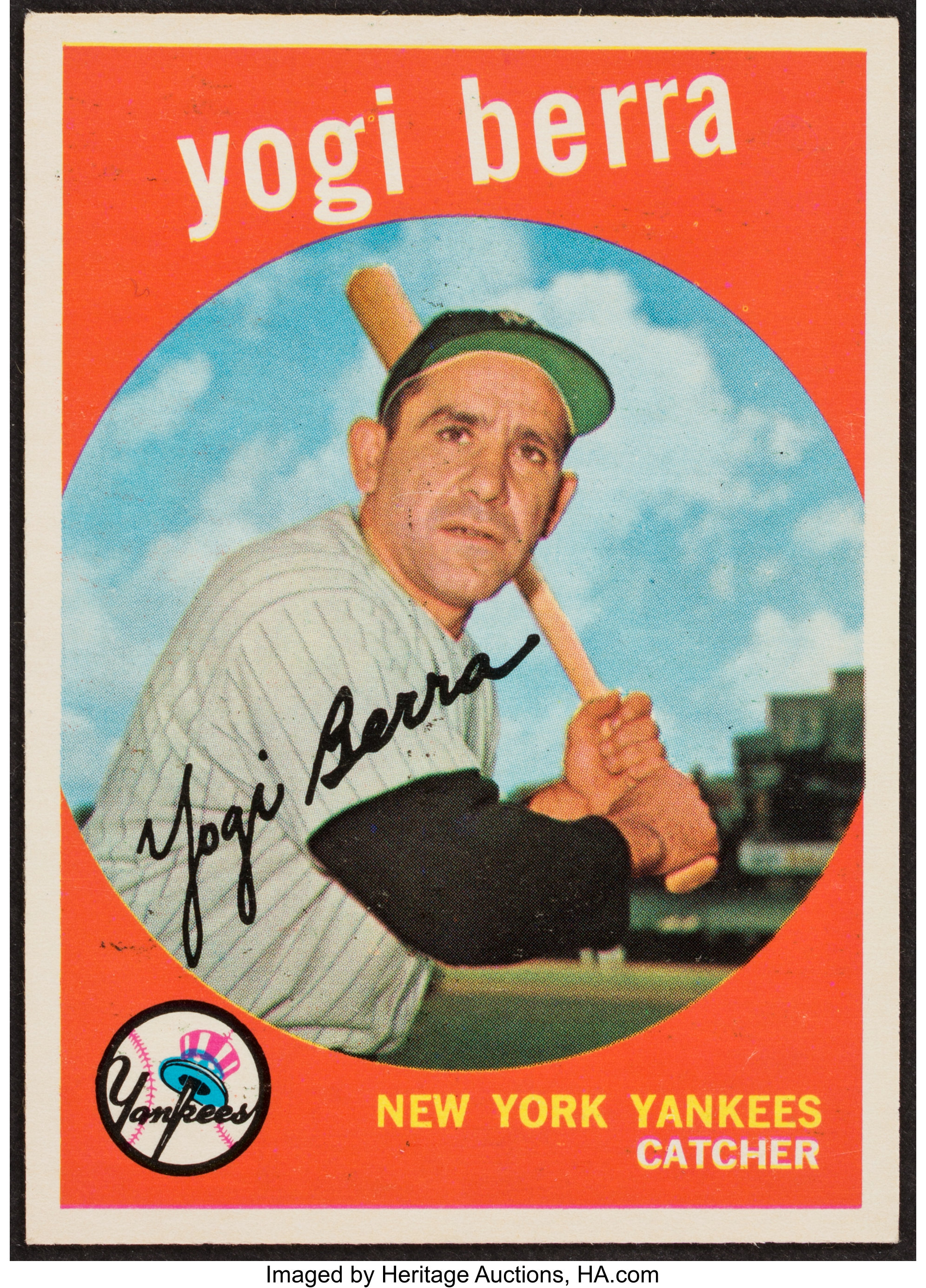 1959 Topps Yogi Berra #180. Baseball Cards Singles (1950-1959), Lot  #41083