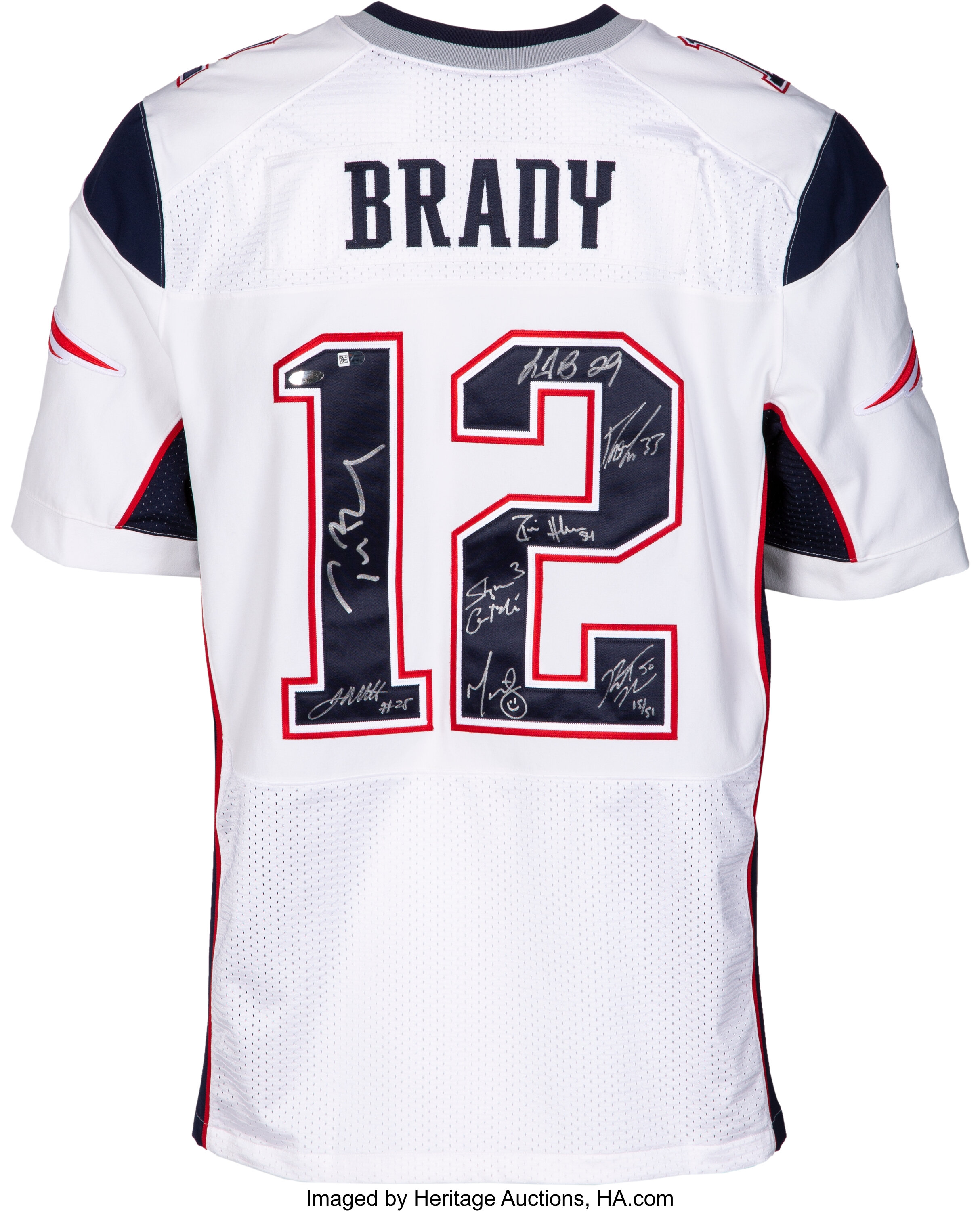 Sold at Auction: 2 PIECES OF TOM BRADY AUTOGRAPHED MEMORABILIA