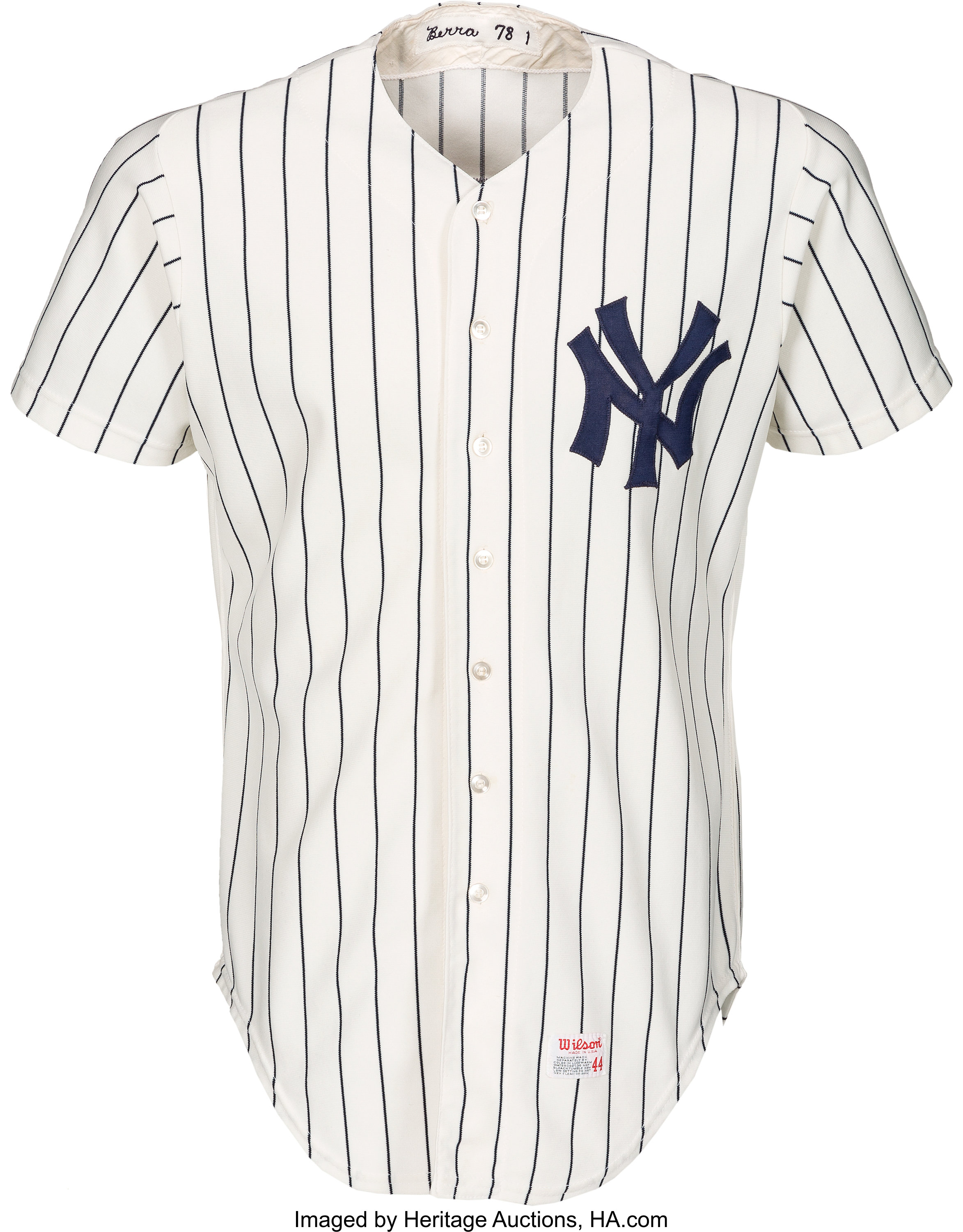 Lot Detail - Yogi Berra 1978 New York Yankees Game Worn Home