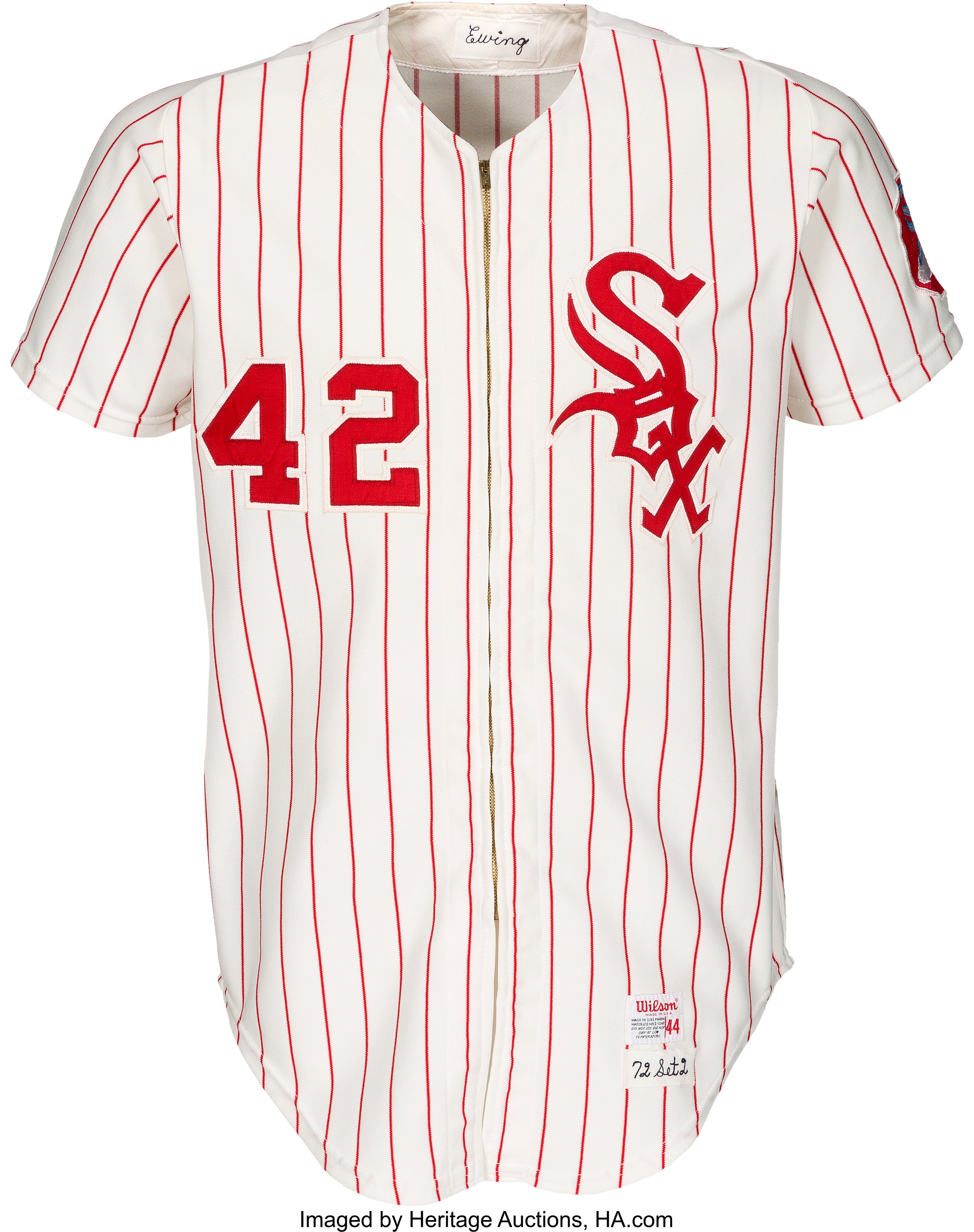 Authentic Chicago White Sox TBC 1972 White/Red Throwback Jersey RARE! 48