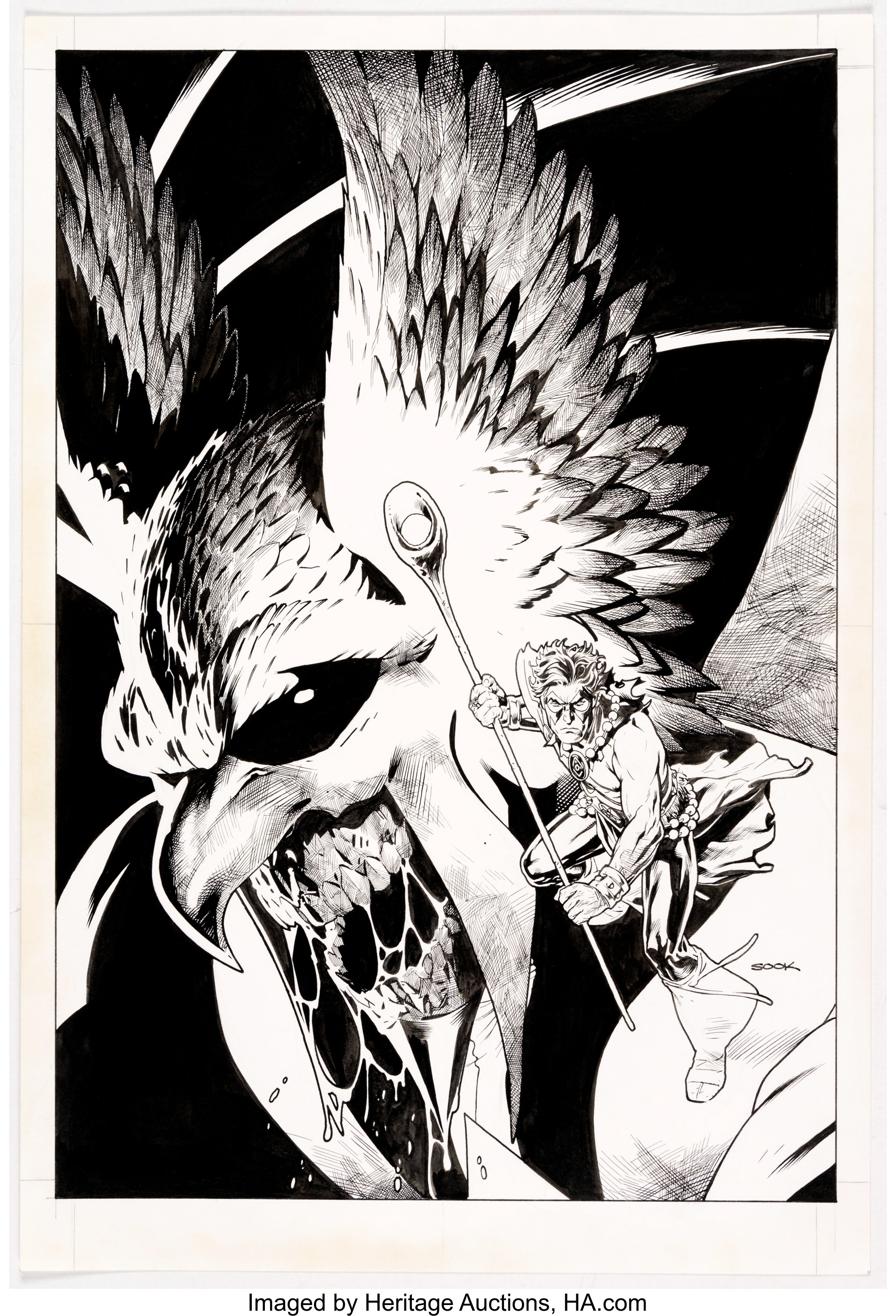 Ryan Sook Atom And Hawkman 46 Cover Original Art Dc Comics Lot 19218 Heritage Auctions