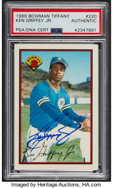  1989 Bowman Ken Griffey Jr Rookie Card : Collectibles & Fine Art