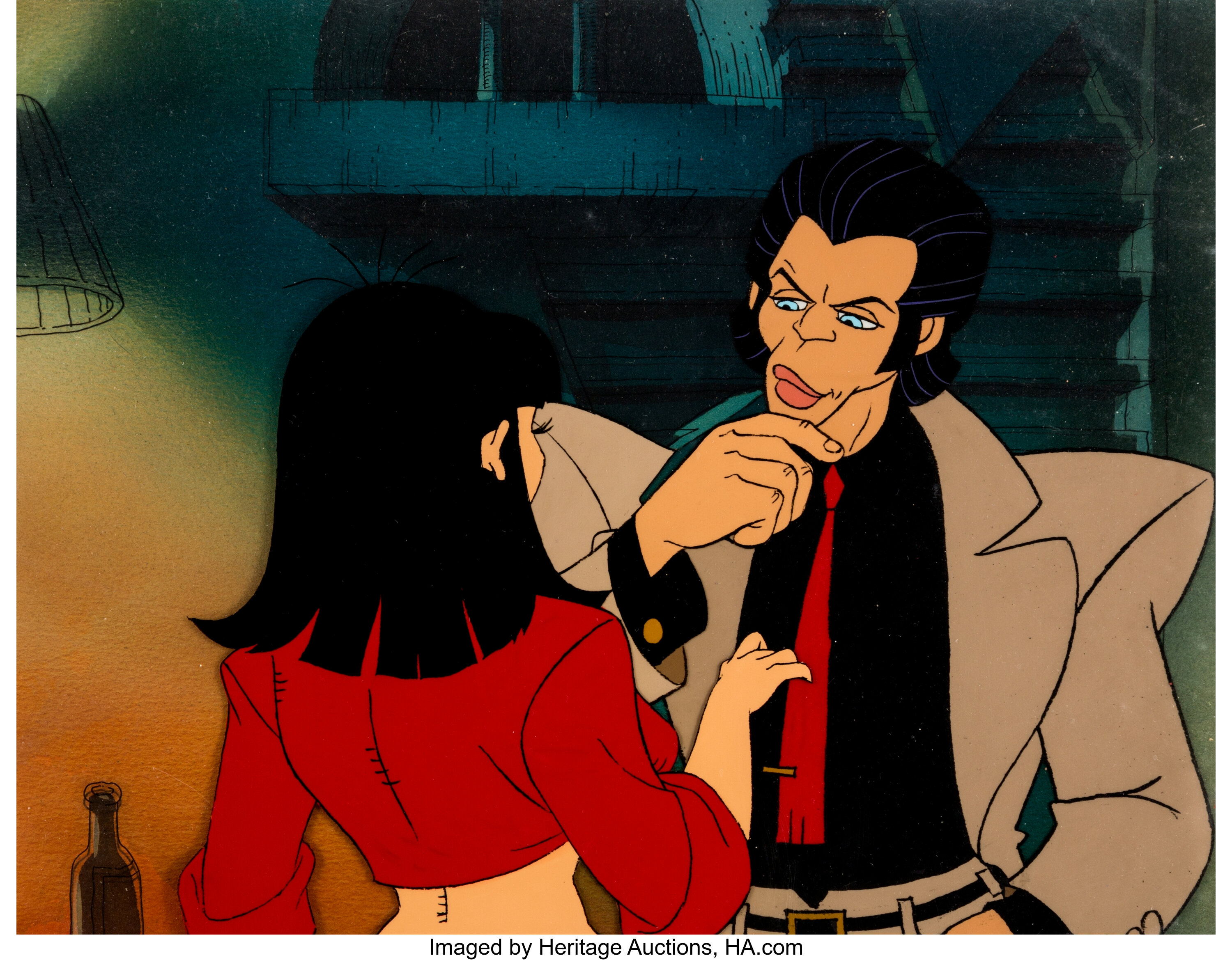 Hey Good Lookin' Vinnie and Roz Production Cel Setup and Master | Lot ...