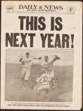 Who's a Bum! Iconic Brooklyn Dodgers World Series Cartoon, New York Daily  News, October 1955 sold at auction on 8th September