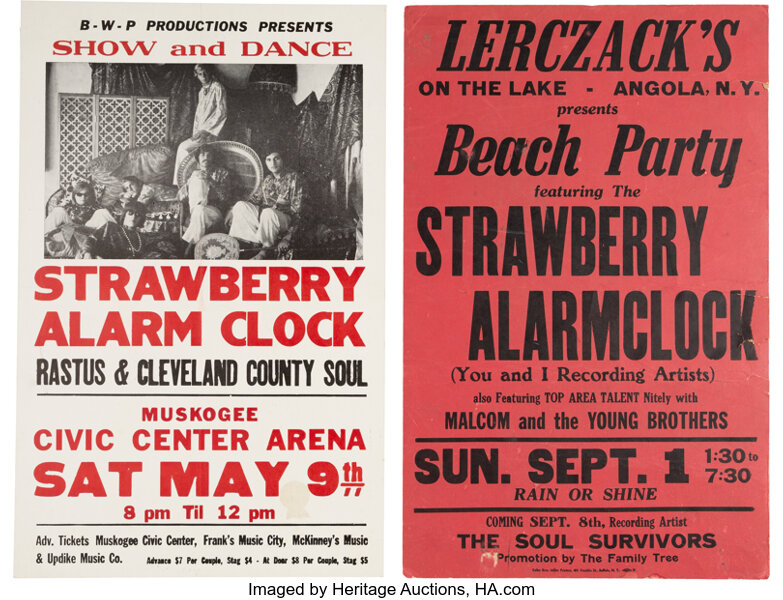 Strawberry Alarm Clock - Two Vintage Concert Posters, 1968 and