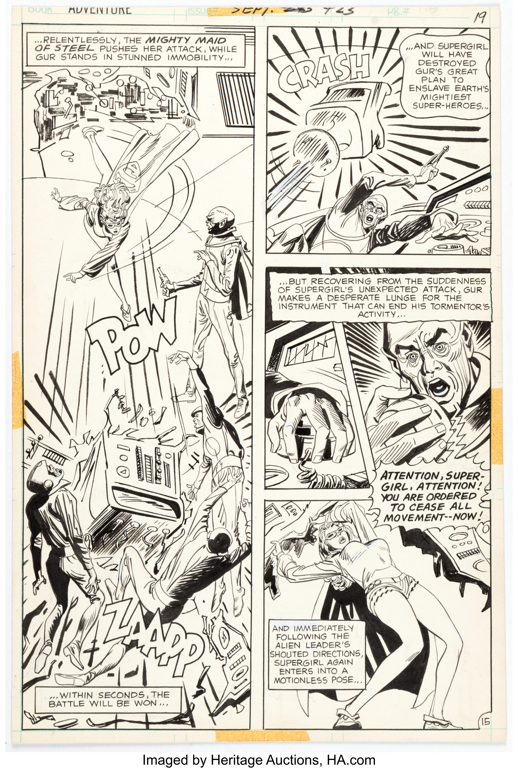 Mike Sekowsky and Bob Oksner Adventure Comics #423 Story Page 15 | Lot ...