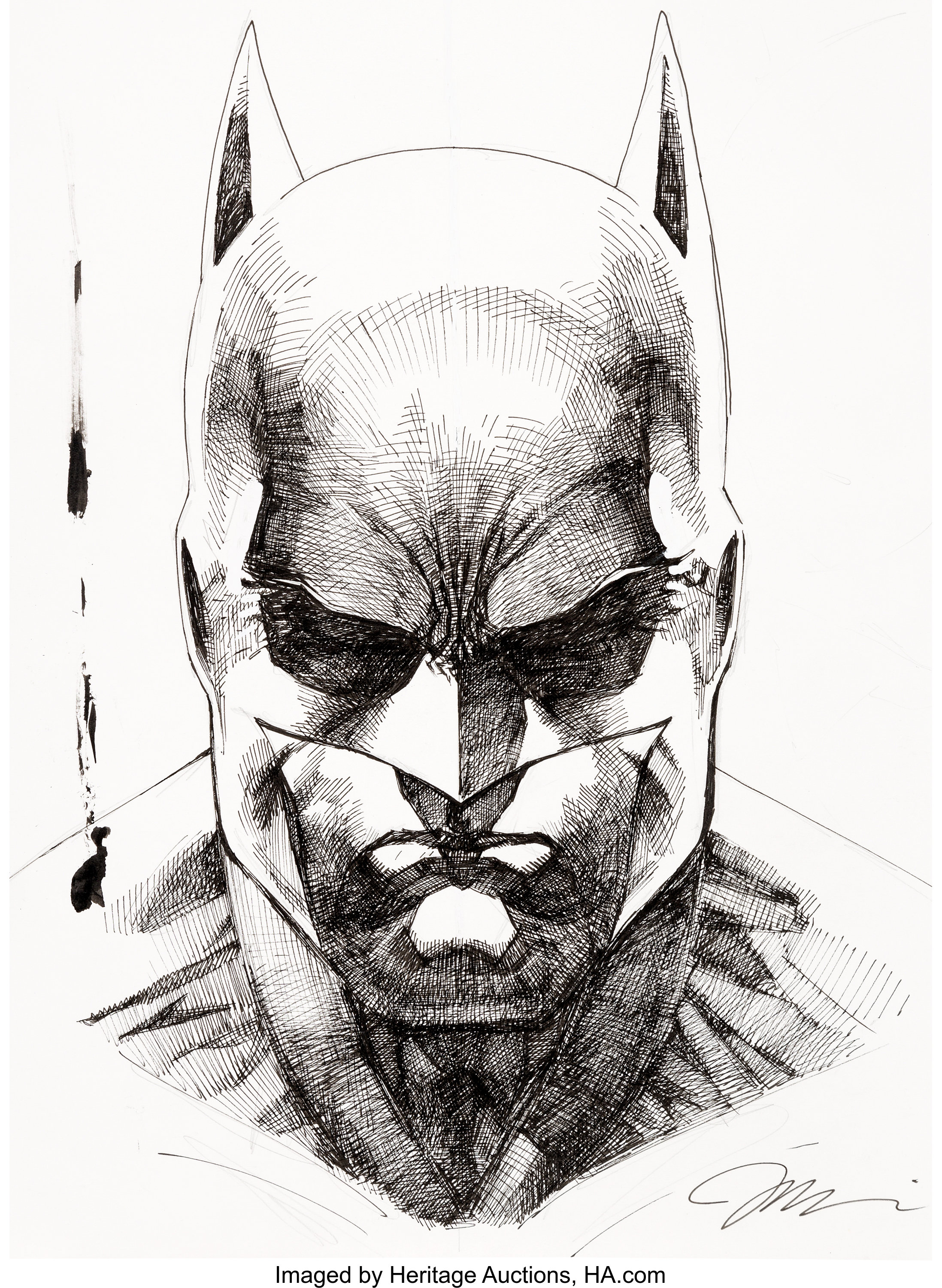 Jim Lee Batman Signed Speciality Illustration Original Art Lot Heritage Auctions