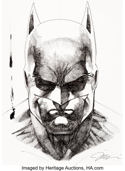 jim lee batman sketch