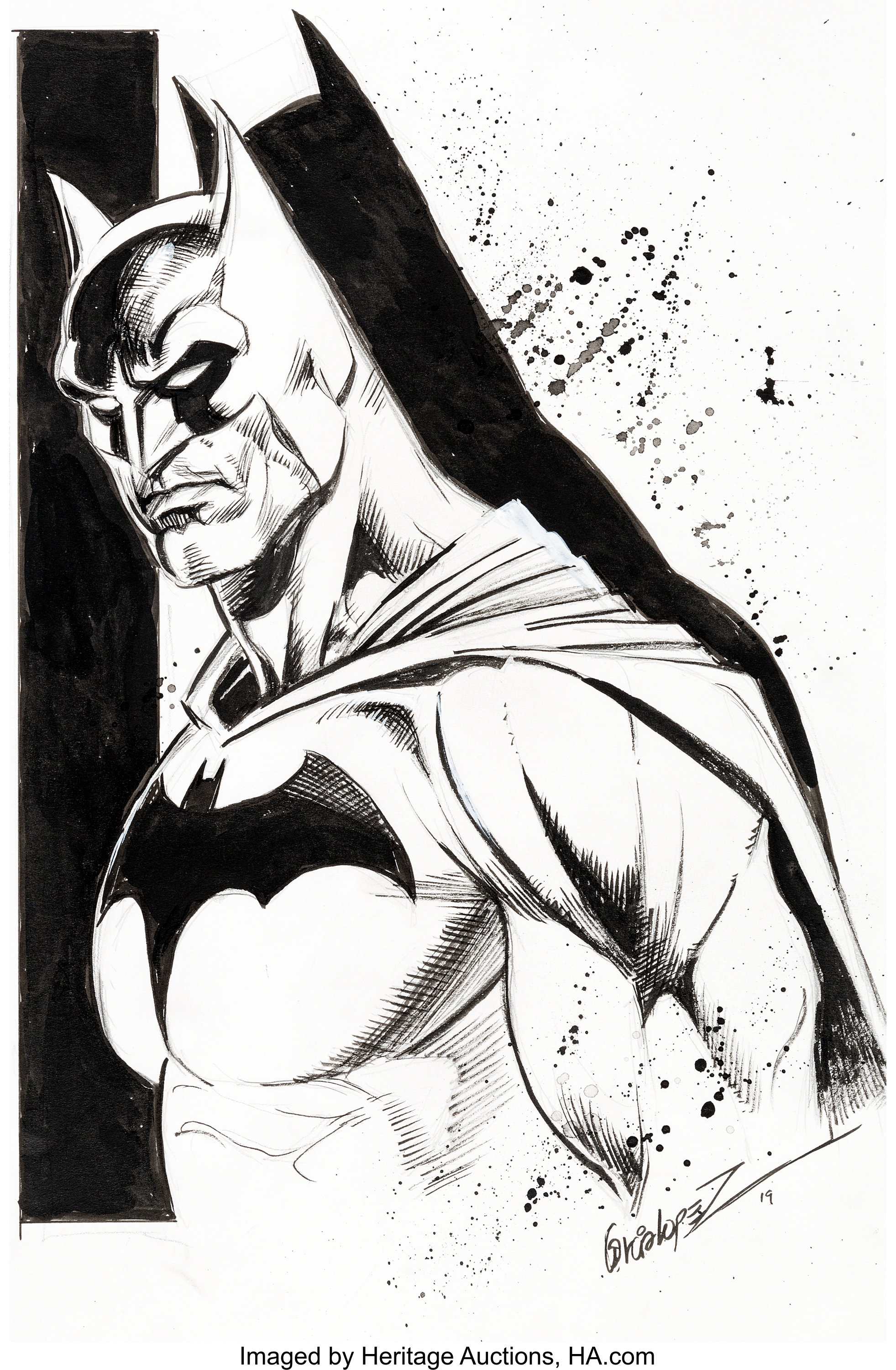 Jose Luis Garcia-Lopez Batman 80th Celebration Illustration | Lot #36033 |  Heritage Auctions