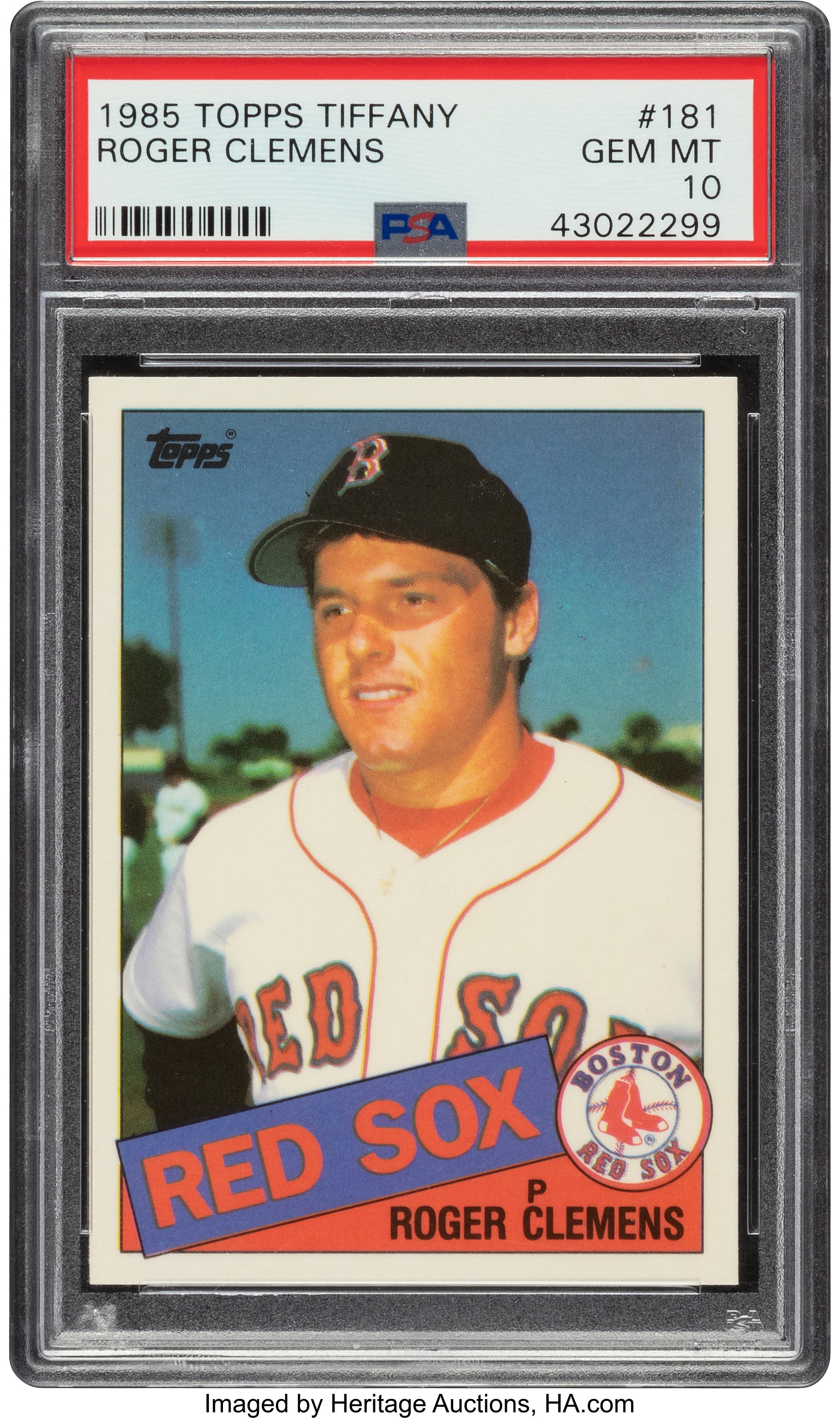 1985 Roger Clemens Topps Rookie Baseball Card