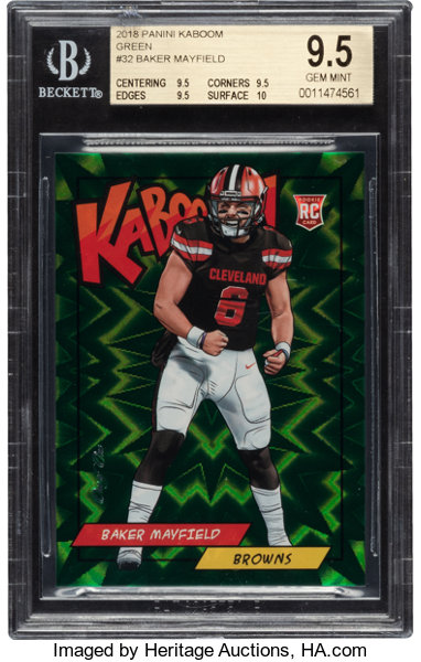 : Baker Mayfield 2018 Panini Short Printed Mint Canvas