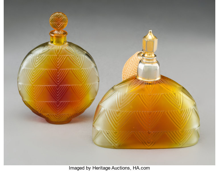 Group Of Perfume Bottles With Atomizers Auction