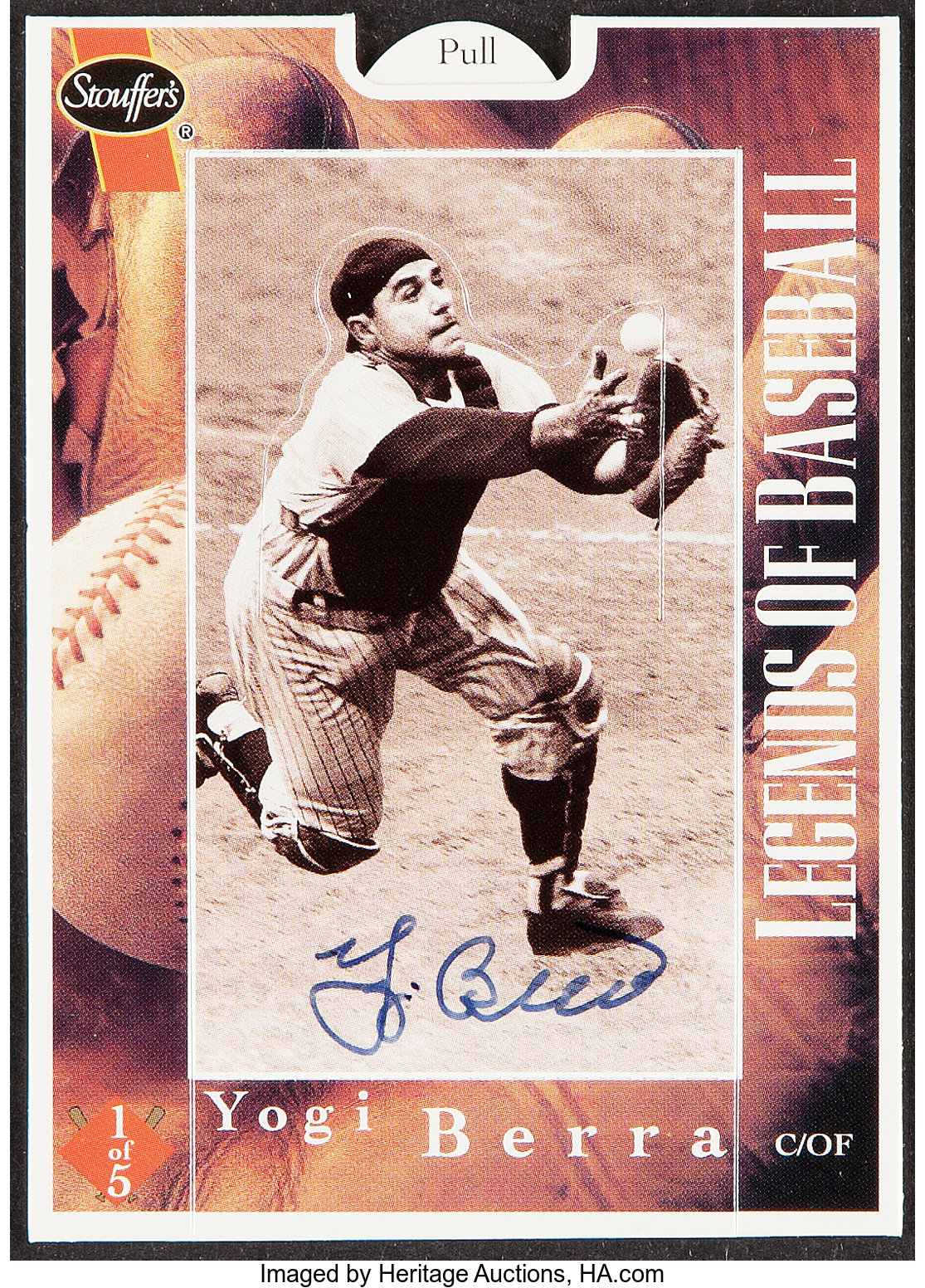 Yogi Berra Signed Card - Memorabilia Center