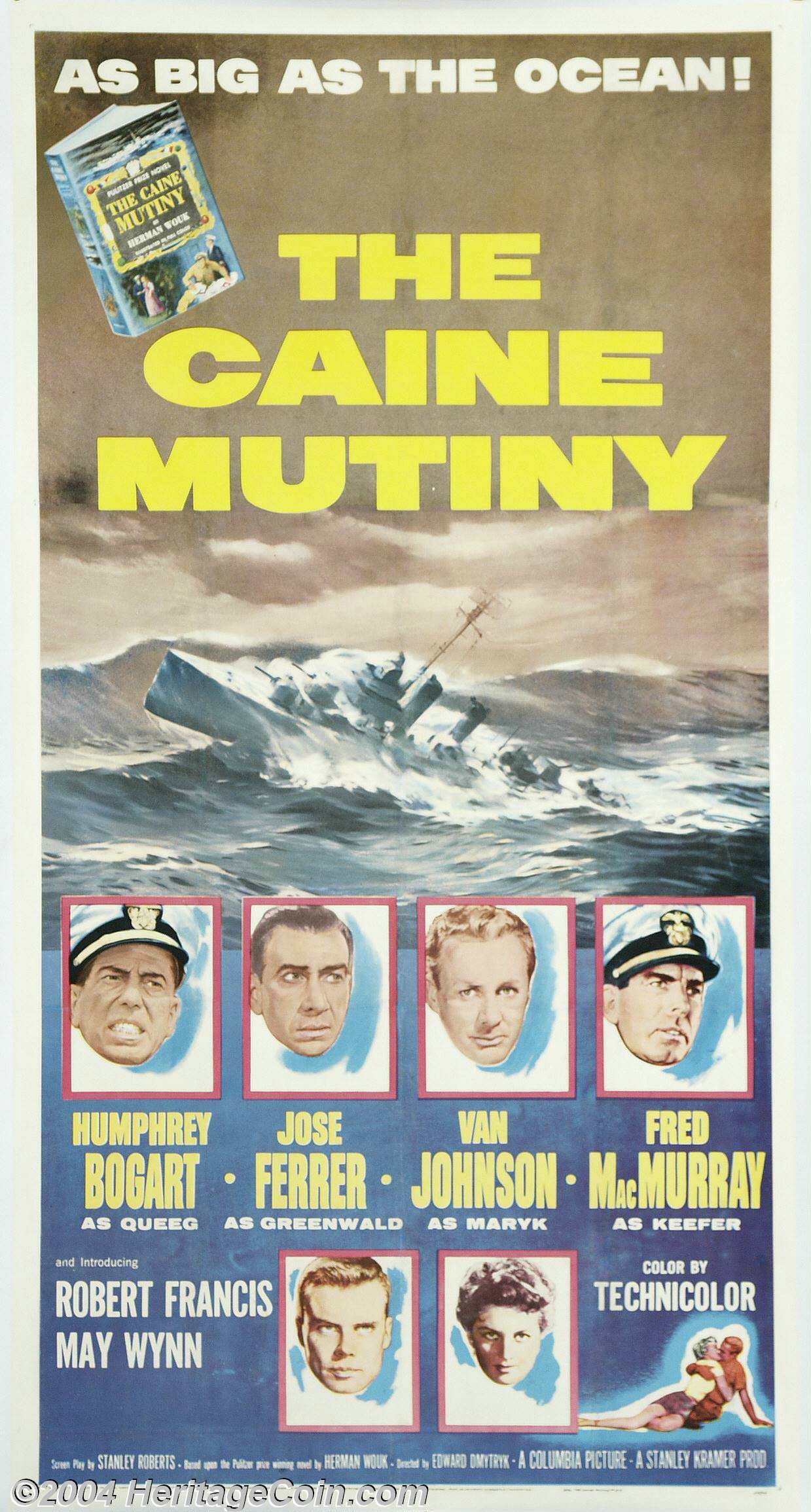 Caine Mutiny Columbia 1954 Movie Posters War Lot 15028