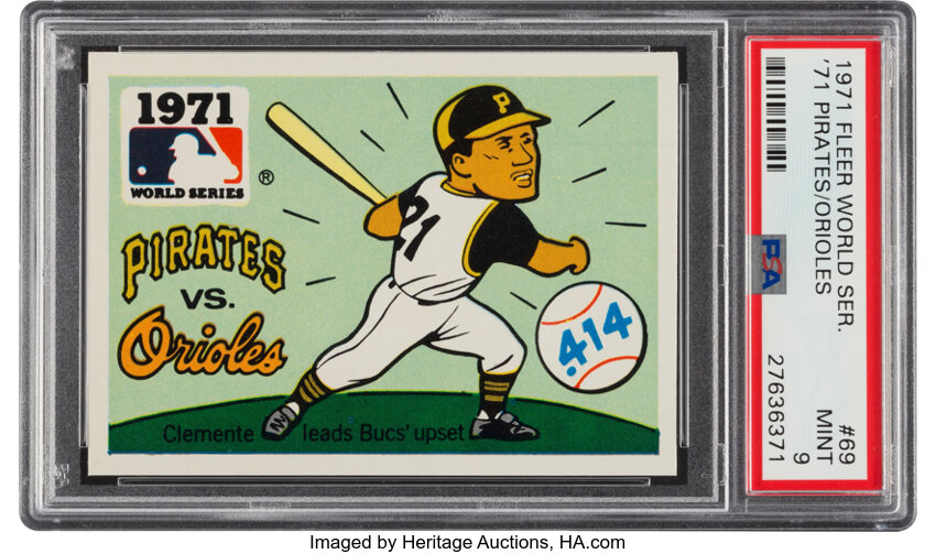 Item Detail - 1971 Roberto Clemente Pittsburgh Pirates World