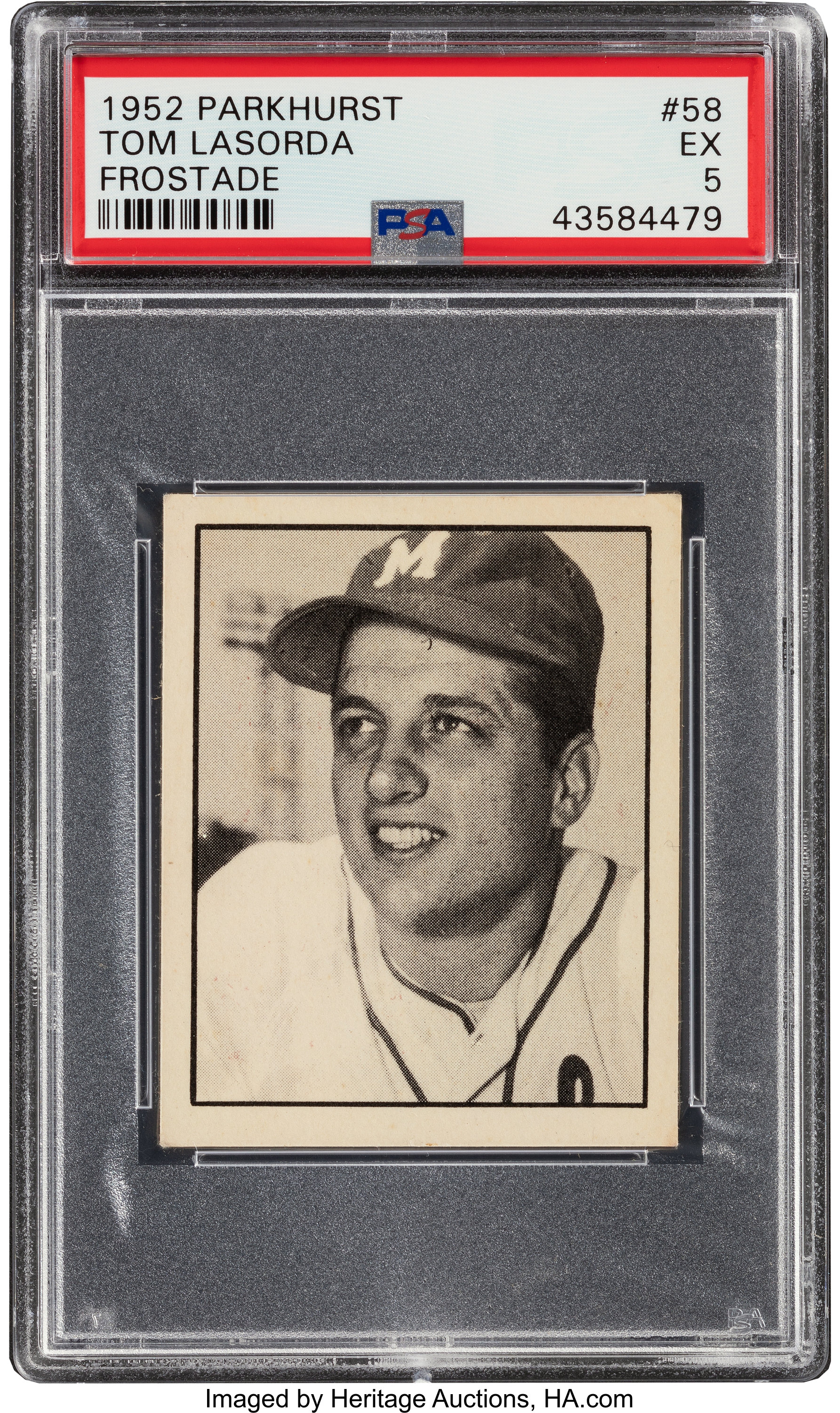 1952 Parkhurst Tom Lasorda #58 PSA EX 5.... Baseball Cards Singles | Lot  #53141 | Heritage Auctions