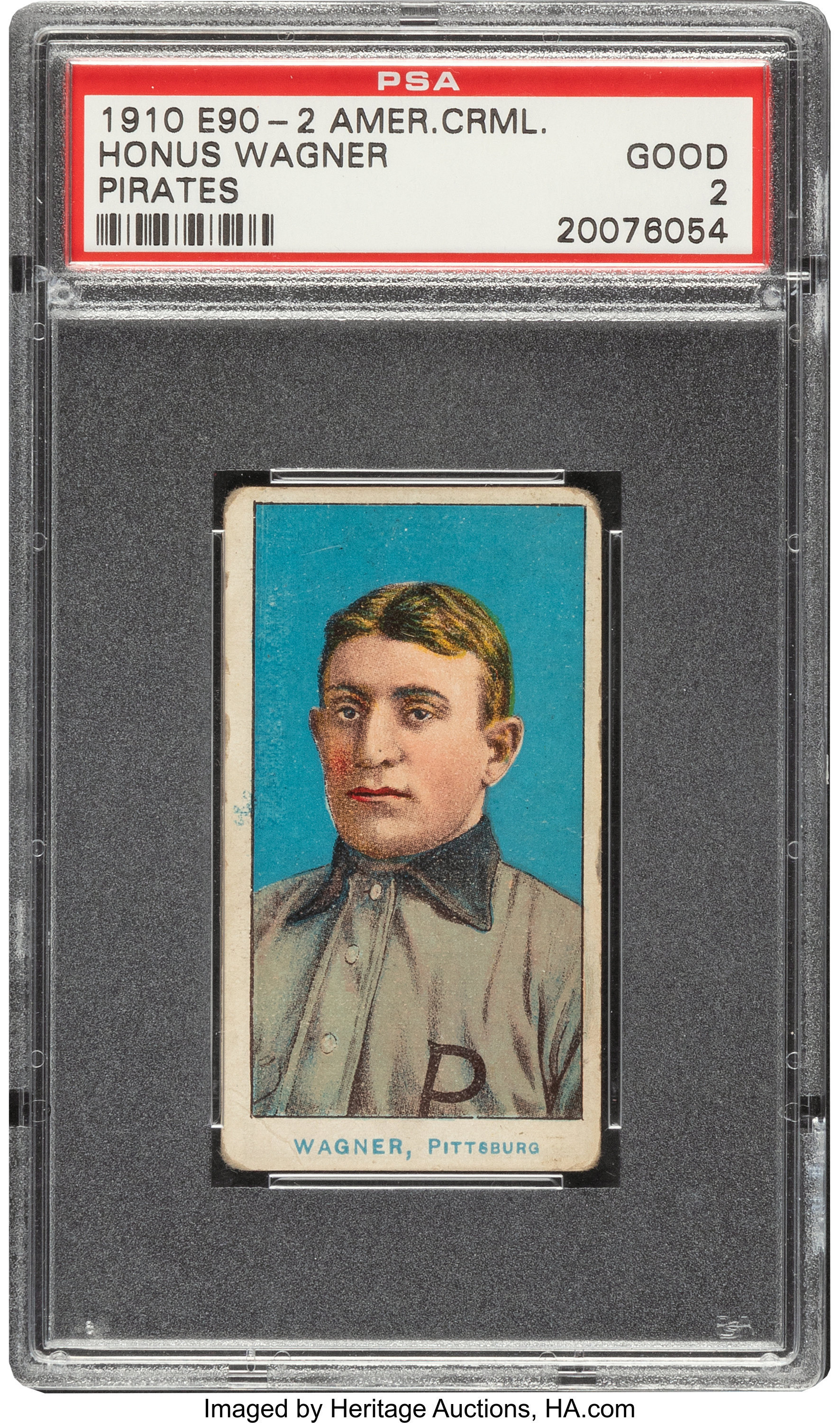 Honus Wagner 1909 Philadelphia Carmel #E95 Reprint Baseball Card