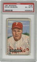 Richie Ashburn 1951 Bowman Baseball Card #186