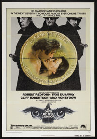 Three Days of the Condor (Paramount, 1975). One Sheet (27" X 41"). Political Thriller. Starring Robert Redford...