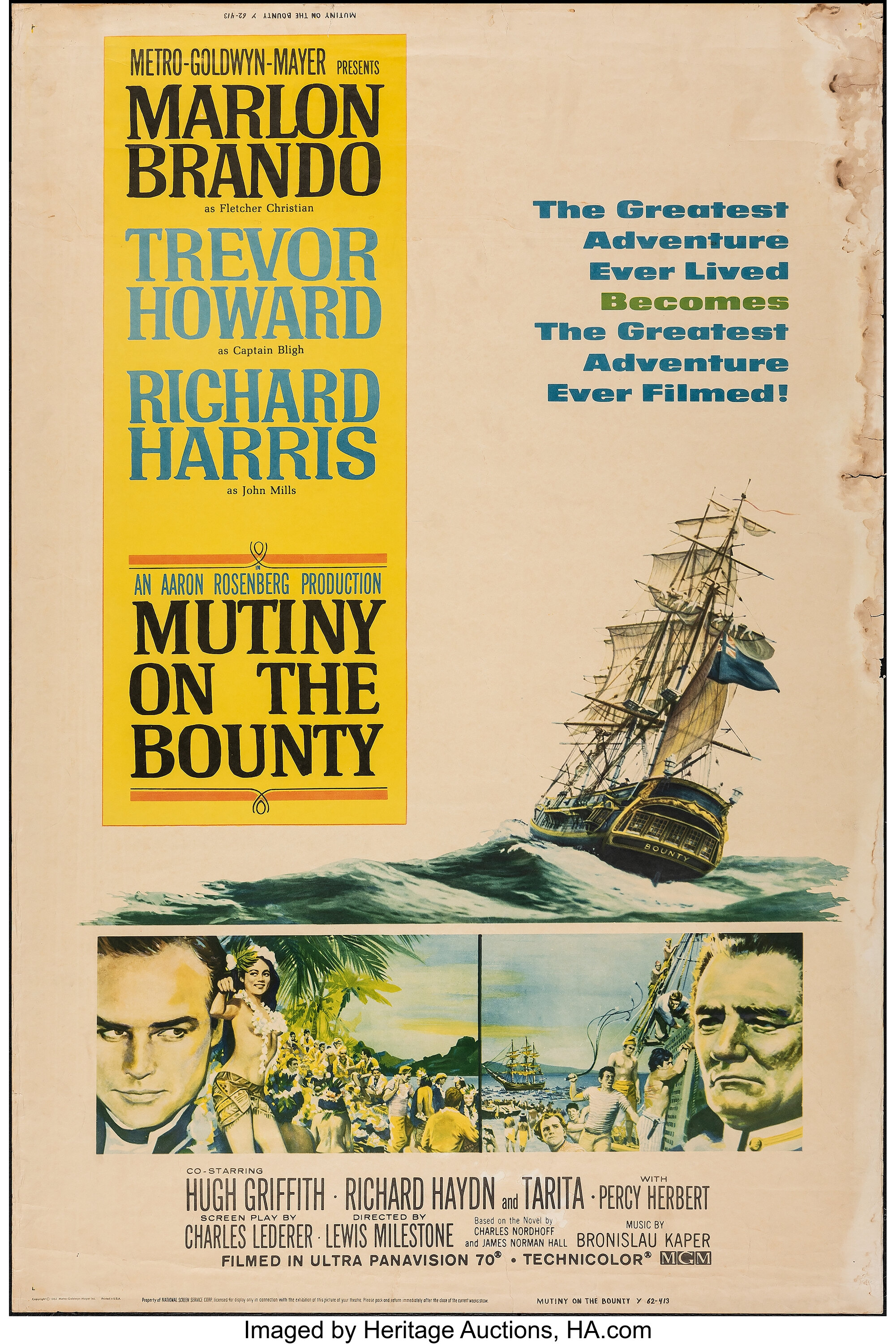 marlon brando mutiny on the bounty poster