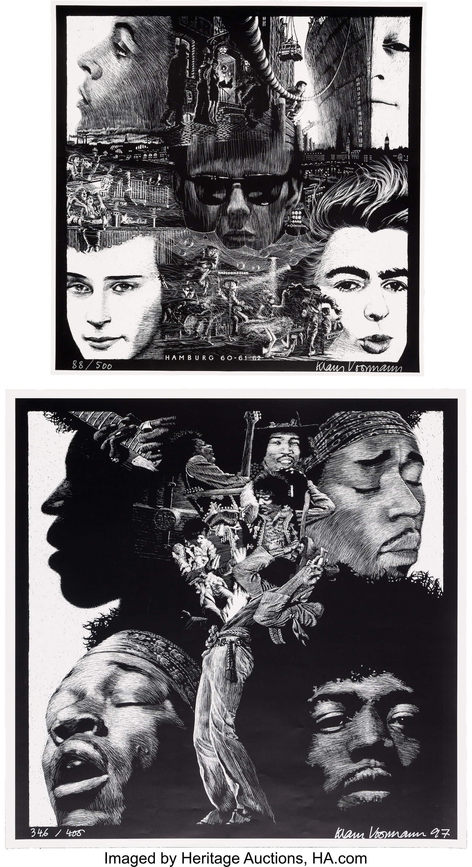 The Beatles & Jimi Hendrix (2) Klaus Voormann Limited Edition ...