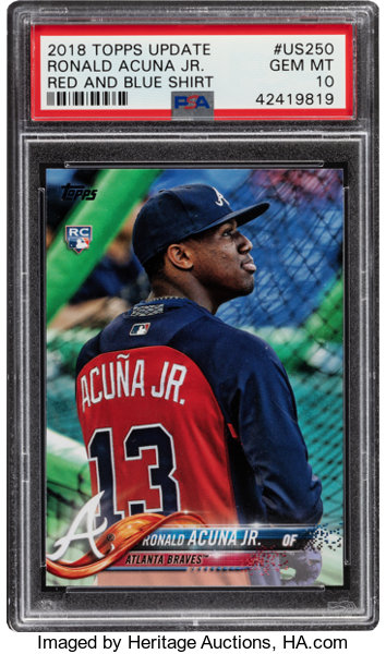 : 2018 Topps Update Ronald Acuna Jr. #US250 Rookie BGS