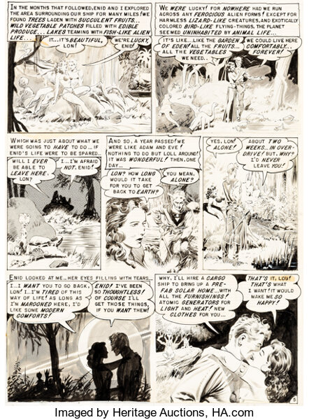 Al Williamson Weird Science 16 Story Page 5 Original Art Ec Lot Heritage Auctions