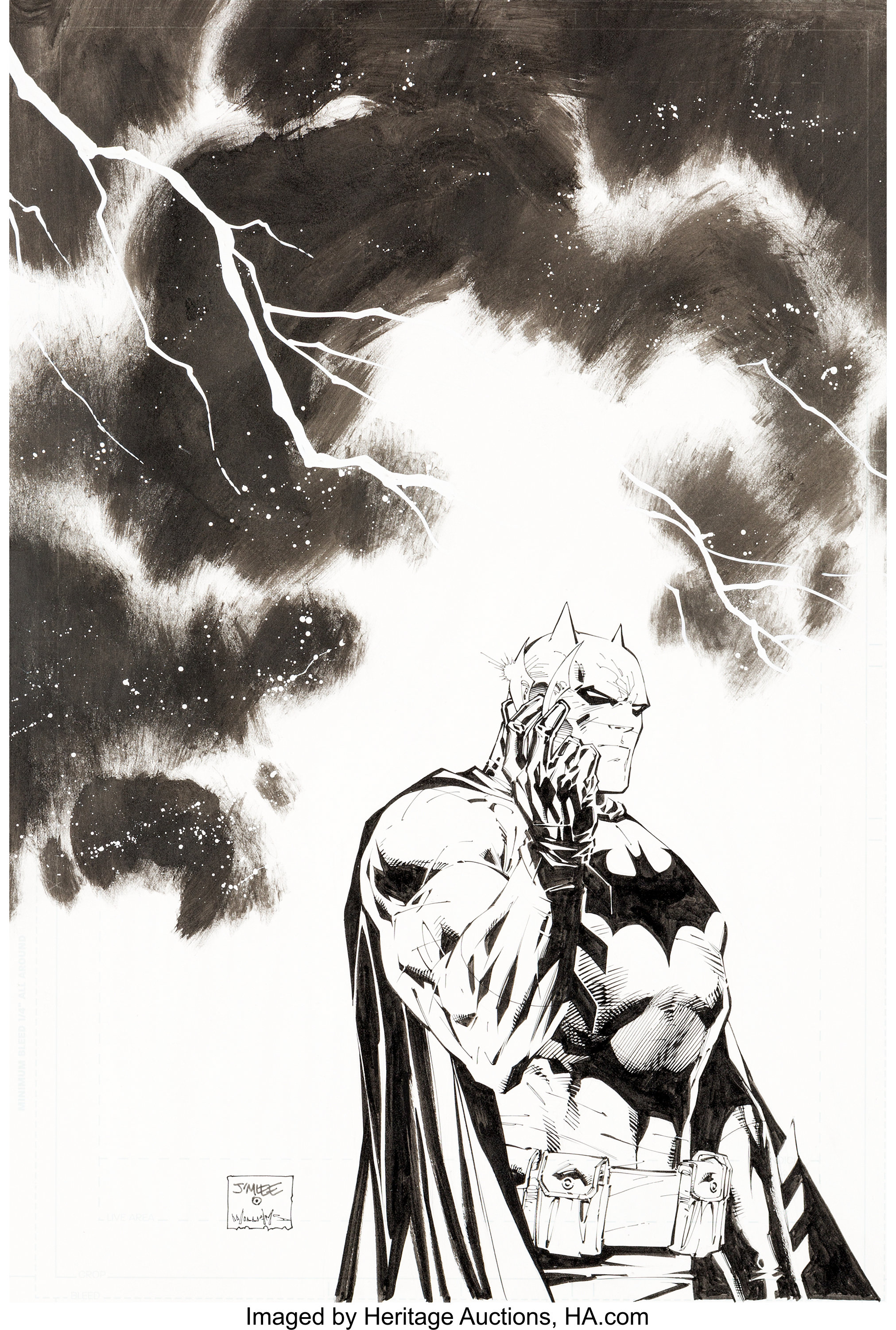 JIM LEE & SCOTT WILLIAMS JUSTICE LEAGUE #10 PAGE 8 SPLASH (LARGE BATMAN  IMAGE & TEAM SHOT!), in ComicLINK.Com Auctions's CLOSED FOCUSED AUCTION  HIGHLIGHTS - 1/2023 Comic Art Gallery Room