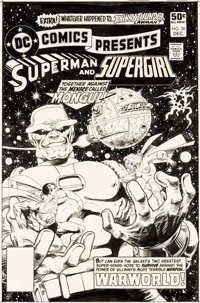 fax Hassy Ib Jim Starlin DC Comics Presents #28 Superman-Supergirl-Mongul Cover | Lot  #94220 | Heritage Auctions