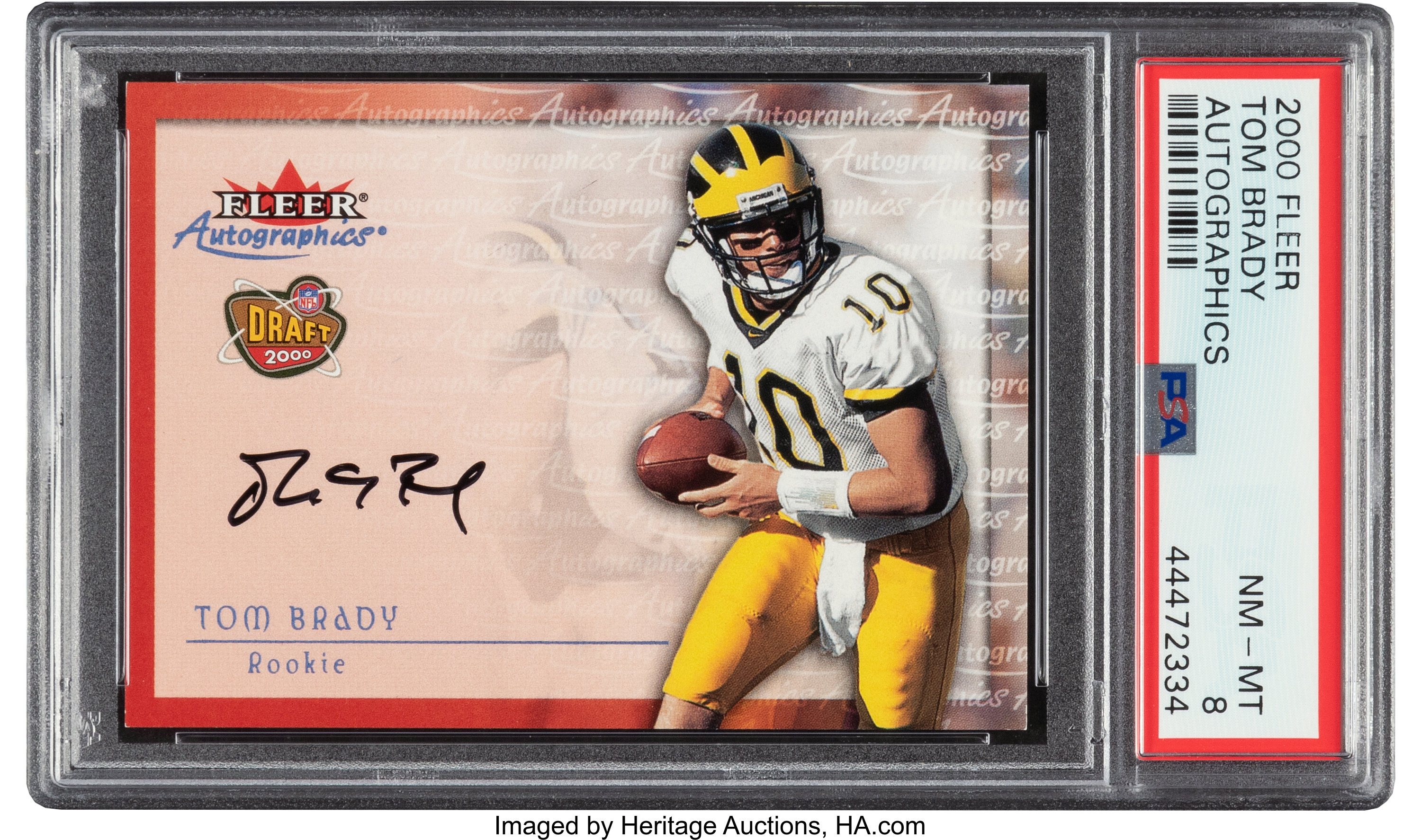 Lot Detail - 2000 Fleer Autographics Gold Tom Brady Rookie Card