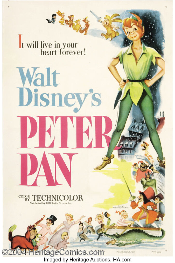 Peter Pan (RKO, 1953).... Movie Posters Animated | Lot #19625 ...