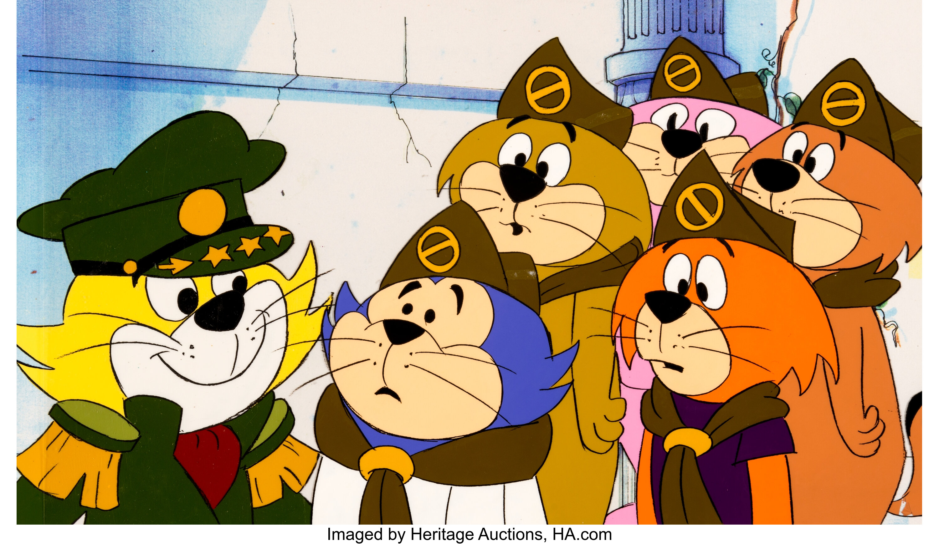Top Cat And The Beverly Hills Cats Production Cel Setup With Bonus