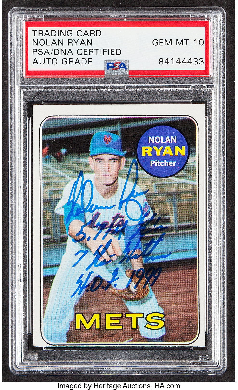  1969 Topps Regular (Baseball) card#533-psa Nolan Ryan