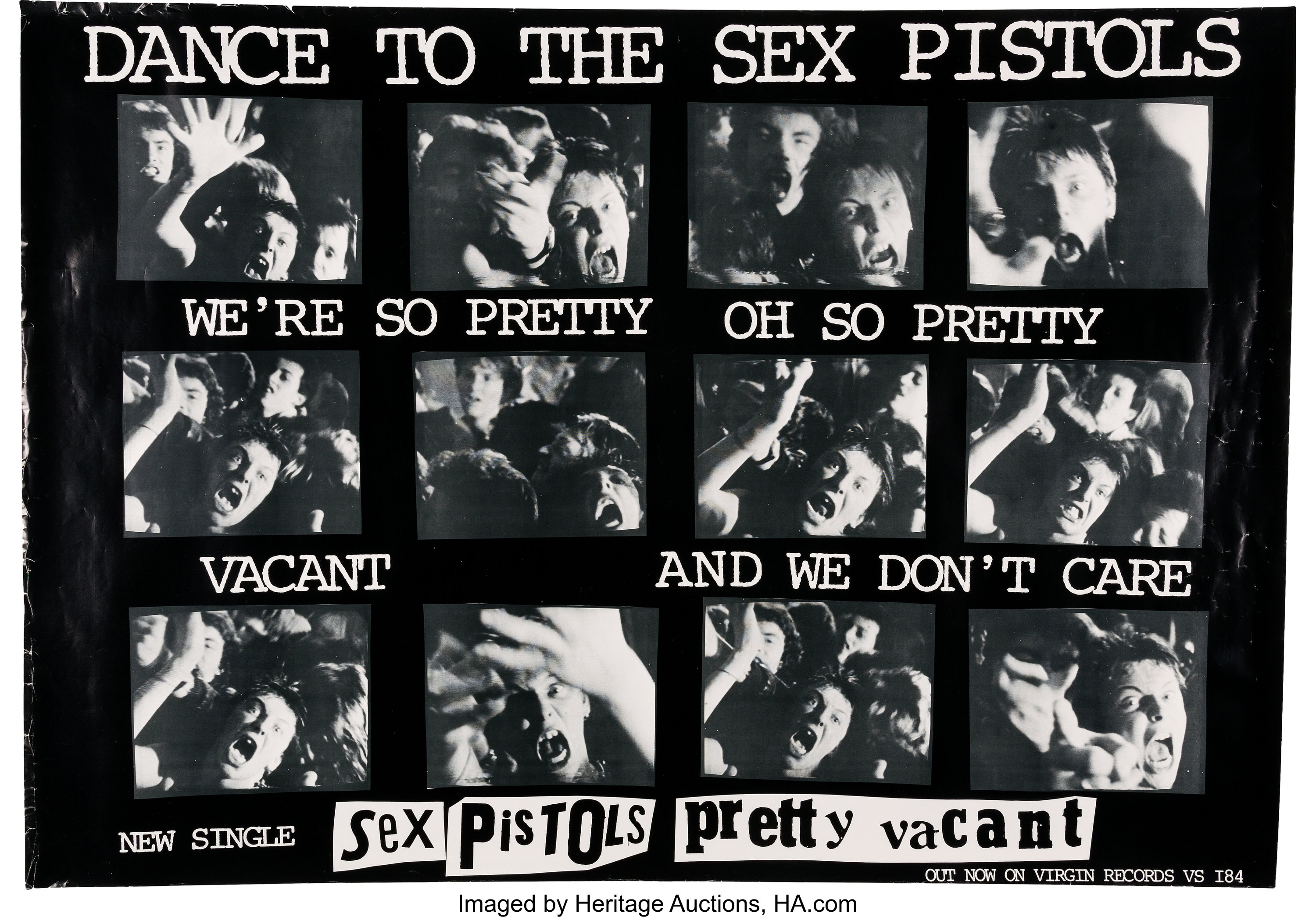 Sex Pistols Pretty Vacant Poster Uk 1977 Music Lot 89259 Heritage Auctions 