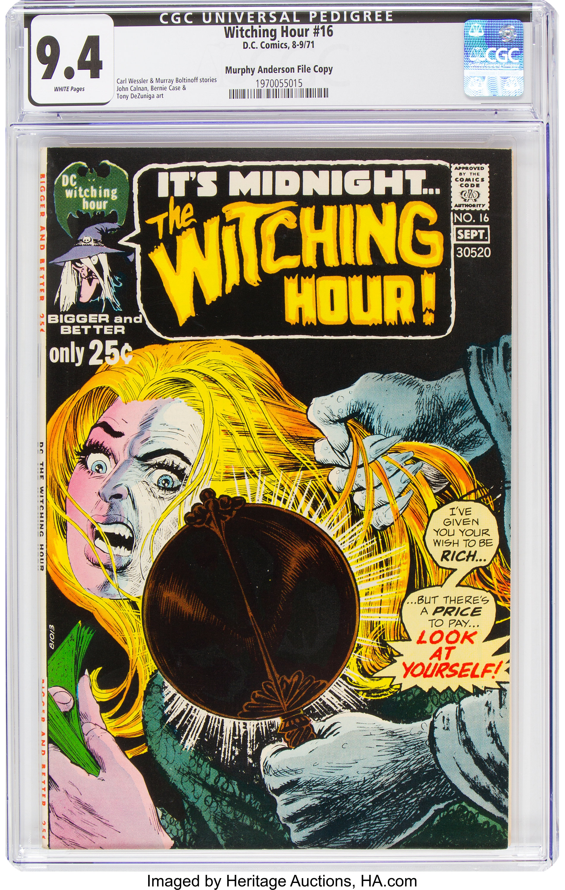 The Witching Hour 16 Murphy Anderson File Copy Dc 1971 Cgc Nm Lot Heritage Auctions