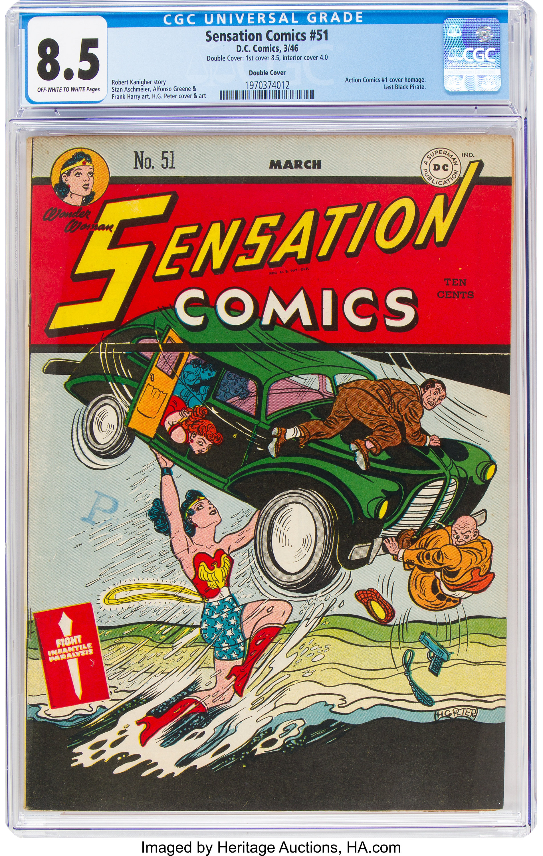 Sensation Comics #51 Double Cover (DC, 1946) CGC VF+ 8.5 Off-white | Lot  #96256 | Heritage Auctions