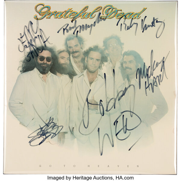 Grateful Dead Band Signed Go To Heaven Lp Sleeve Arista 1980 Lot 395 Heritage Auctions